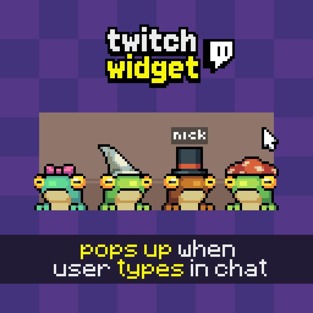 Pixel Frog Audience Widget | Interactive Stream Overlay for Twitch