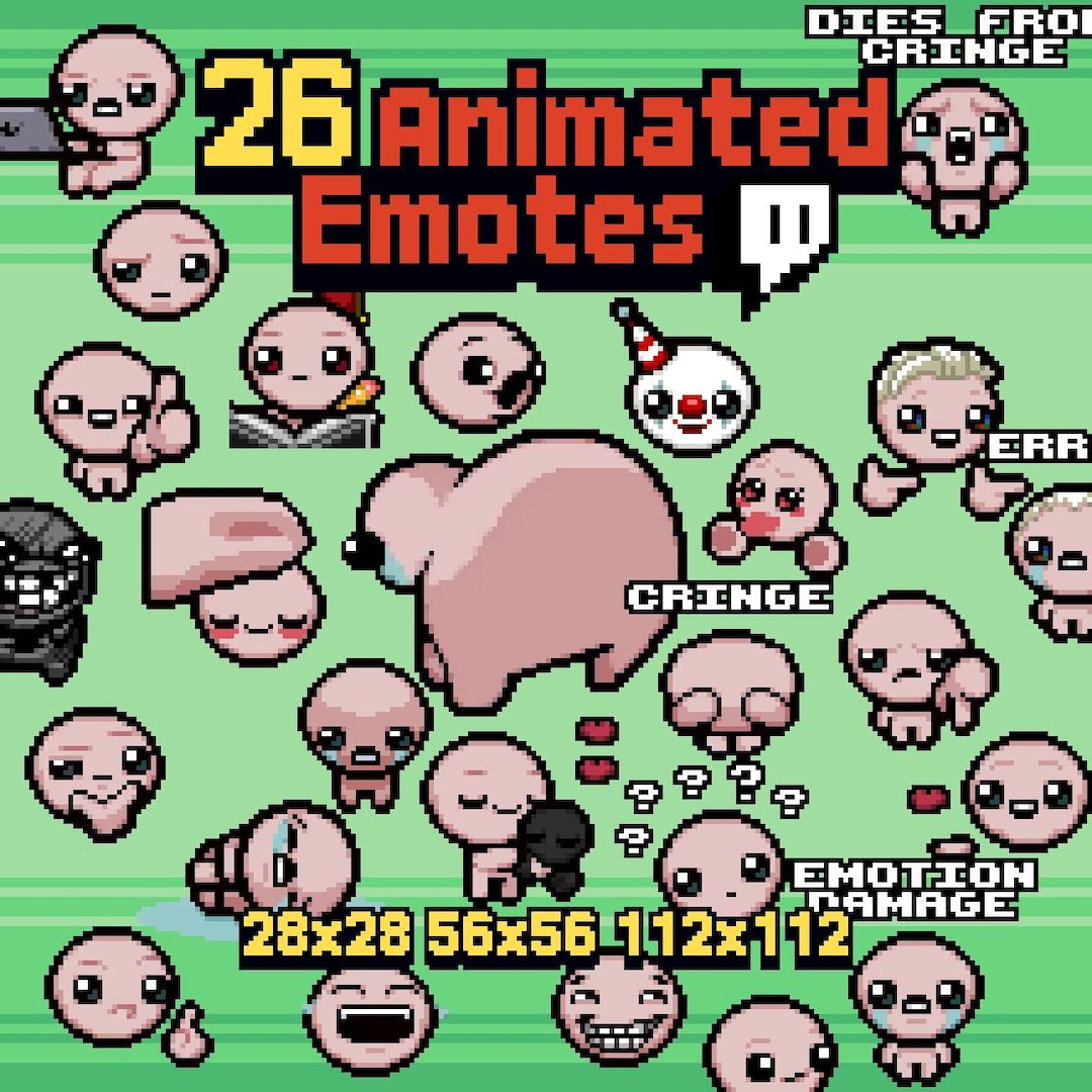 26 Isaac Biblethump Animated Emotes | Pixel Art Gifs for Twitch ...