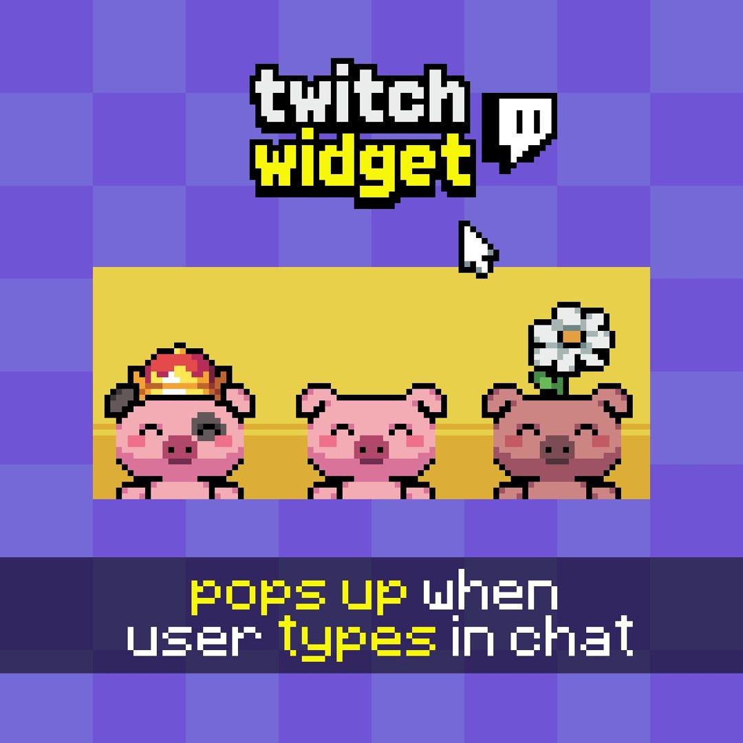 Pixel Piggy Audience Widget | Interactive Stream Overlay for Twitch ...