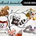 Set of 6 PRINTABLE WOODLAND Animals Cootie Catchers PDF - Etsy
