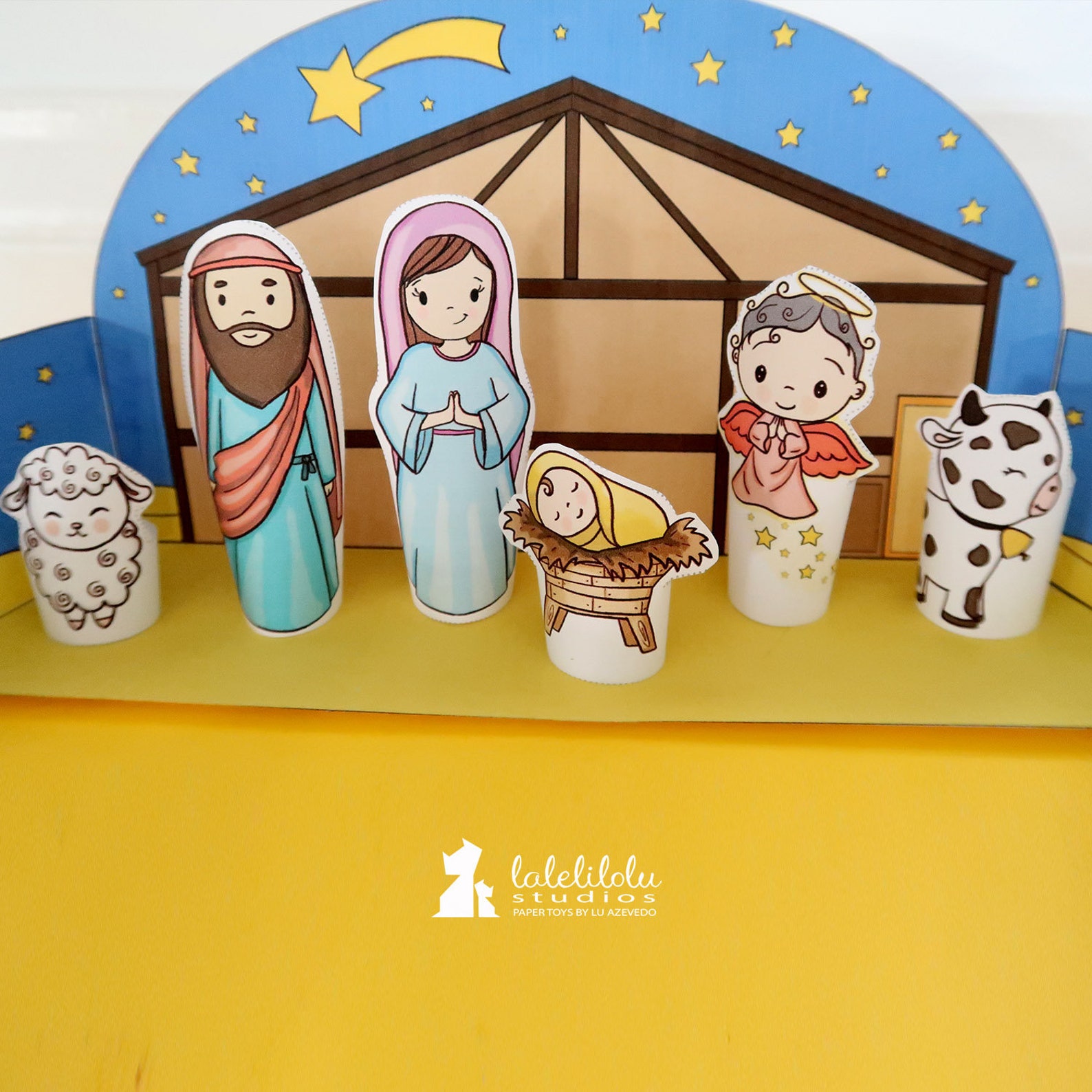PRINTABLE NATIVITY Set Characters and Finger Puppets PDF - Etsy