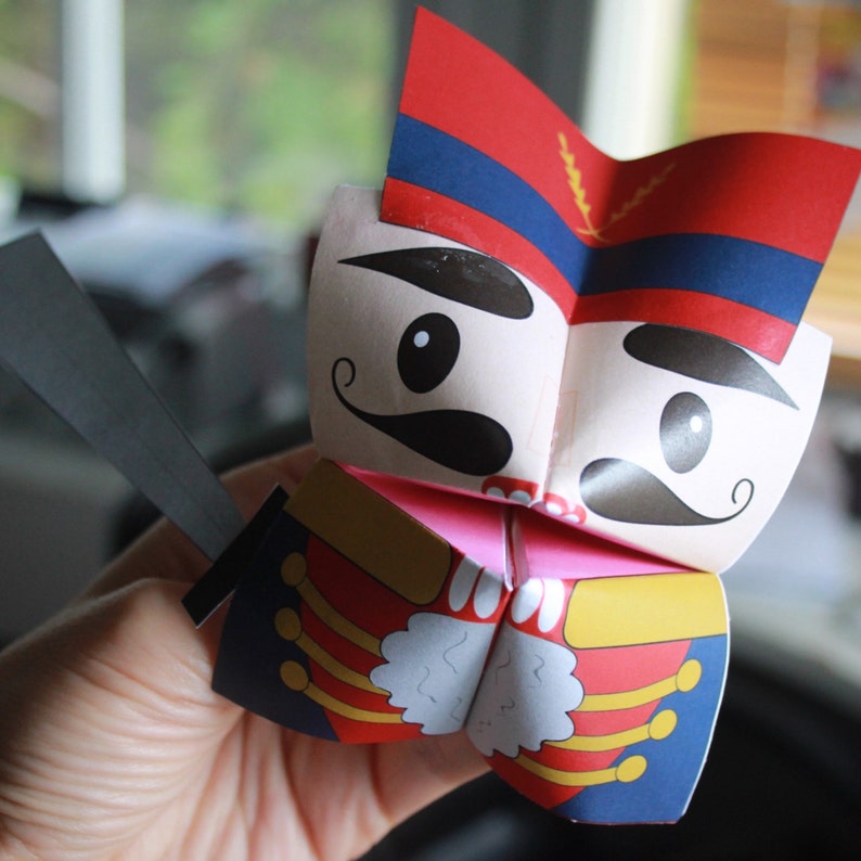 PRINTABLE NUTCRACKER Cootie Catchers PDF download | Etsy