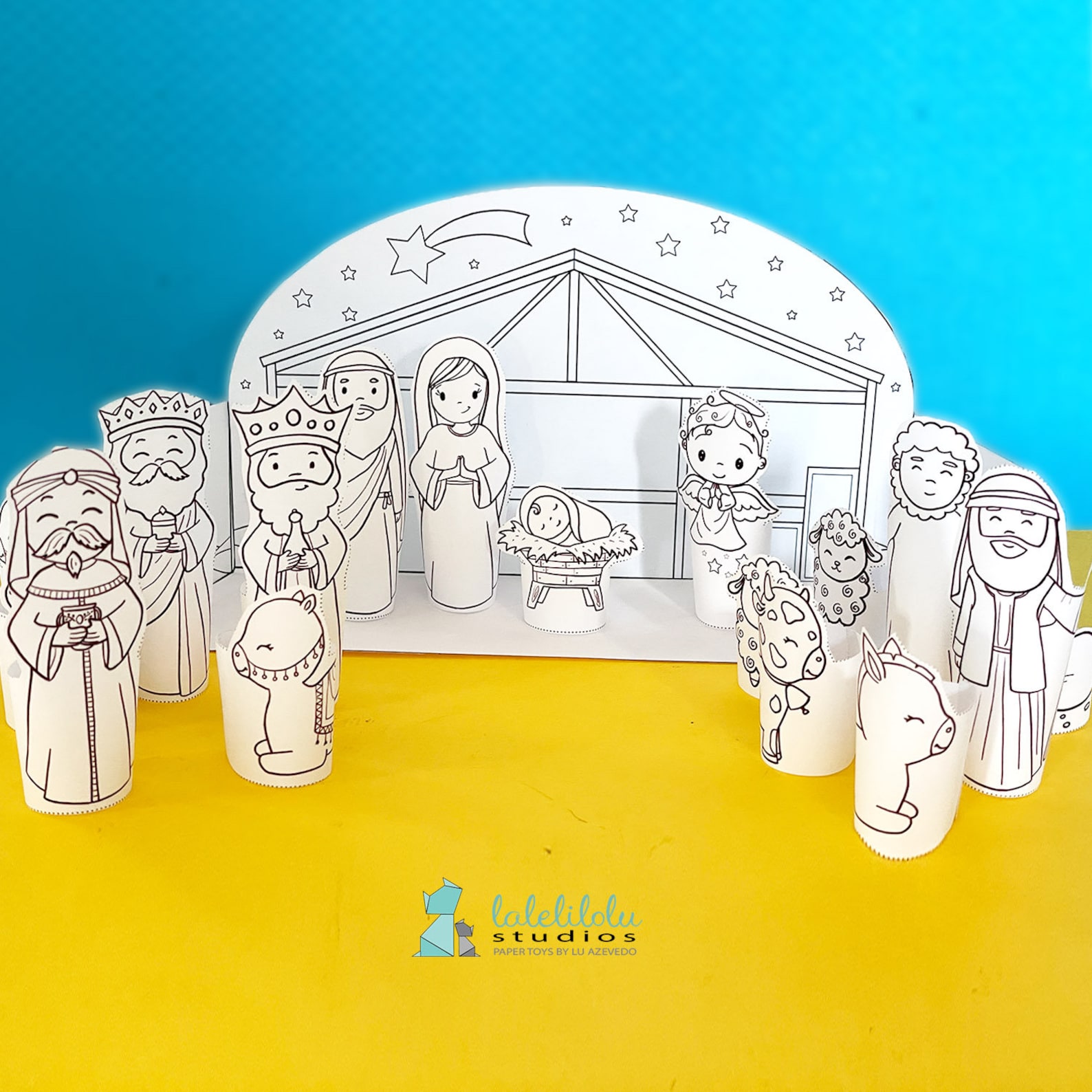 PRINTABLE NATIVITY Set Characters and Finger Puppets PDF - Etsy