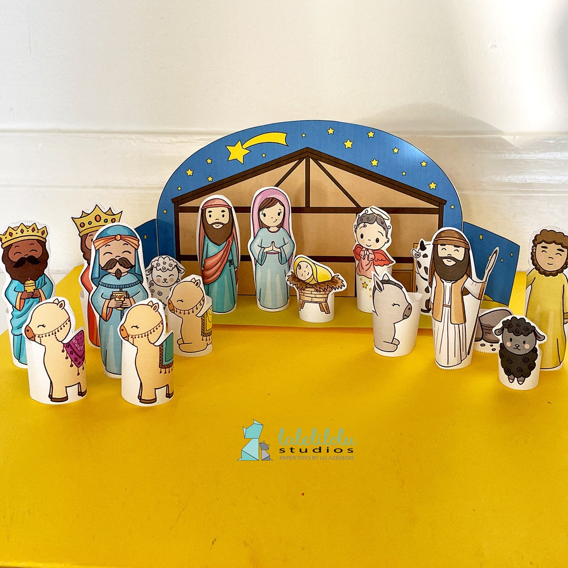 PRINTABLE NATIVITY Set Characters and Finger Puppets PDF - Etsy