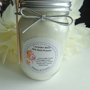 Lavender Belle, Milk Bath Powder, Lavender & Coconut, Bath Soak