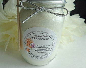 Lavender Belle, Milk Bath Powder, Lavender & Coconut, Bath Soak