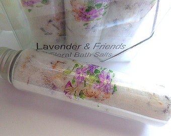 LAVENDER & FRIENDS, Flower Petal Bath Salt Set