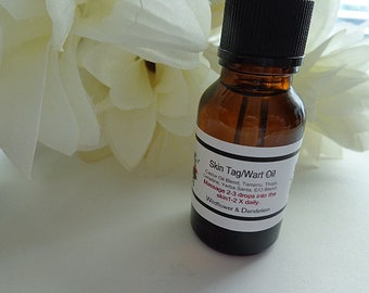 Natural Skin Tag Face & Body Oil, Natural Skin Care, Herbal Skin Tag Oil, Original