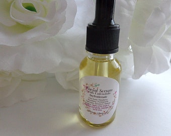 Facial Moisturizing Serum with Calendula, Facial Oil for Dry/Problematic Skin