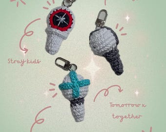 Llavero de crochet con luz