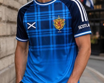 Maillot de foot écossais tartan, maillot de supporter de football 2026, vêtements de la fierté écossaise
