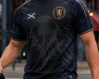 Maillot de football Scotland Thistle Tartan, Coupe du monde 2026 Fan Clothing