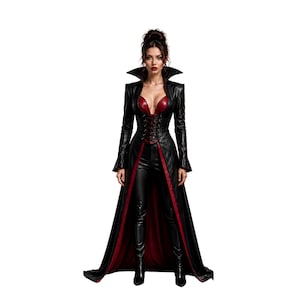 Black and Red Vampire Gown - Etsy