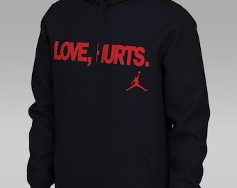 Love Hurts Jalen Hurts Eagles Super Bowl-hoody met capuchon