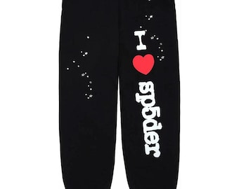 Streetwear Spider Souvenir zwarte unisex joggingbroek casual outfits
