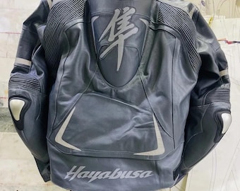 Nieuw HAYABUSA SUZUKI Leren motorjack voor racefietser