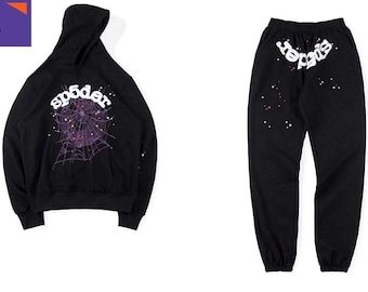 Black Spider Worldwide, uniseks trainingspak - joggingbroek met capuchon