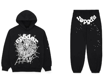 Vintage Spider OG Web Black Unisex Tracksuit - Hoodie Sweatpants