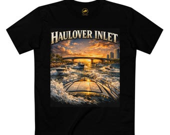 Haulover Inlet Shirt, Florida Boating Shirt, Miami Boat Tee, Yacht Life Shirt, South Florida Shirt, Coastal Luxury Tee, AS Colour 5001