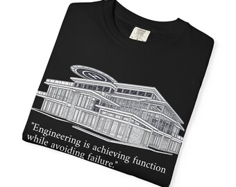 構造エンジニア コンフォートカラーTシャツ - 青写真ハウスプランシャツ