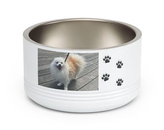 Custom Dog Photo Bowl with Name | Personalized Dog Bowl | Pet Picture Bowl | Dog Water Bowl | Custom Pet Bowl Gift