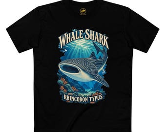 Whale Shark Shirt, Tropical Ocean Marine Life Tee, Rhincodon Typus Shark Lover Gift