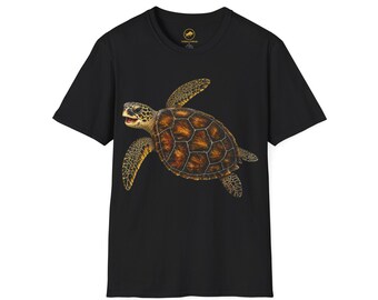 Premium shirt zeeschildpad, zeeschildpadden, T-shirt kuststrand, afbeelding oceaandieren, zeedierencadeau, tropische natuurkleding