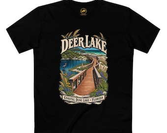 Deer Lake State Park Shirt, Florida 30A Coastal Dune Lake and Boardwalk Tee