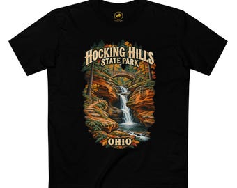 Hocking Hills State Park Ohio Shirt — Upper Falls and Autumn Gorge Tee