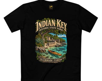 Indian Key Historic State Park Shirt, Islamorada Florida Keys Kayaking and Island Ruins Graphic Tee