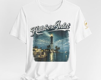 Hillsboro Inlet Shirt, Florida Küsten T-Shirt, Leuchtturm Grafik Shirt, Pompano Beach T-Shirt, Broward County Shirt, Südflorida Shirt