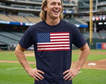 USA Flag Premium Shirt, America Flag Shirt, Comfort Colors 1717 Shirt, Patriotic American Flag T-Shirt, Vintage USA Tee, July 4th Shirt