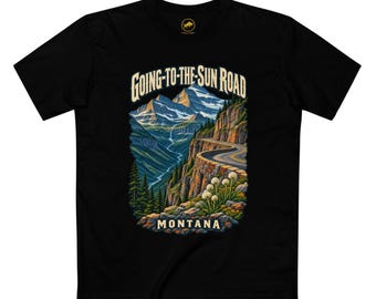 Going-to-the-Sun Road Montana Shirt — Glacier Mountain Scenic Drive Tee