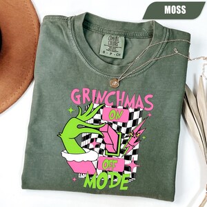 Grinch On Off Mode Shirt, Grinchmas Shirt, Christmas Grinch Tee, Merry Christmas Shirt, Funny Christmas Gift, Woman Grinch Tee, Grinch Lover