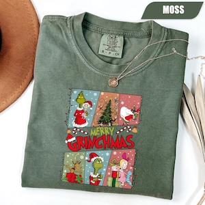 Merry Grinchmas-shirt, kerst Grinch-T-shirt, grappig vakantieshirt, perfect cadeau voor Grinch-liefhebbers, feestelijk kerst-T-shirt, Grinch vakantieshirt