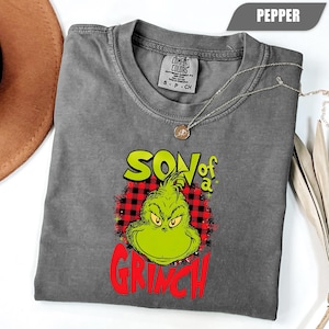Son of a Grinch Shirt, Funny Christmas Shirt, Grinchy T-Shirt, Christmas Grinch Tee, Merry Grinchmas, Funny Grinch T-Shirt, Christmas Family