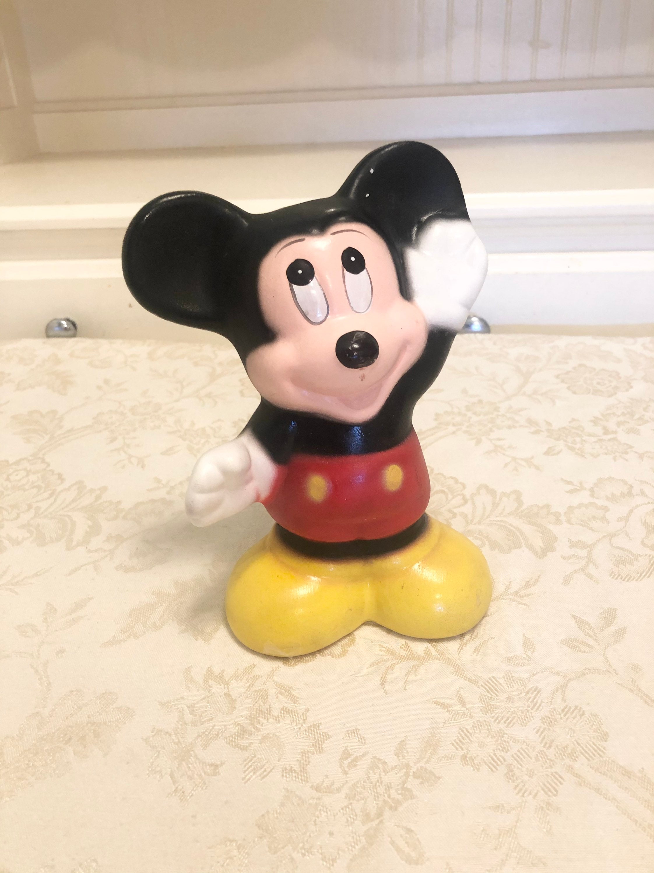 Mickey Mouse Piggy Bank Heavy Ceramic Piggy Bank Disney Mickey Etsy