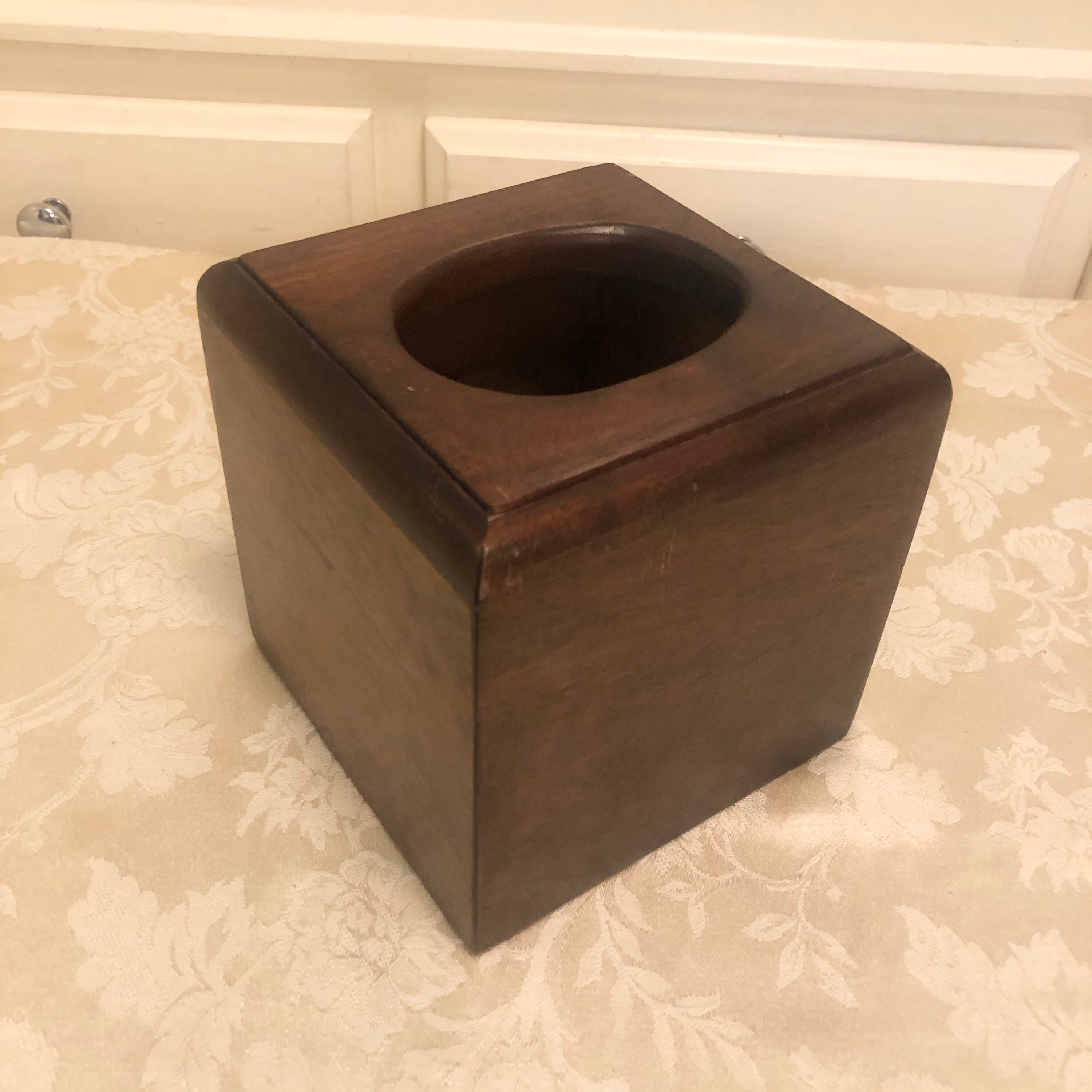 Unfinished Wood Tissue Box Cover for DIY Custom Design, Square