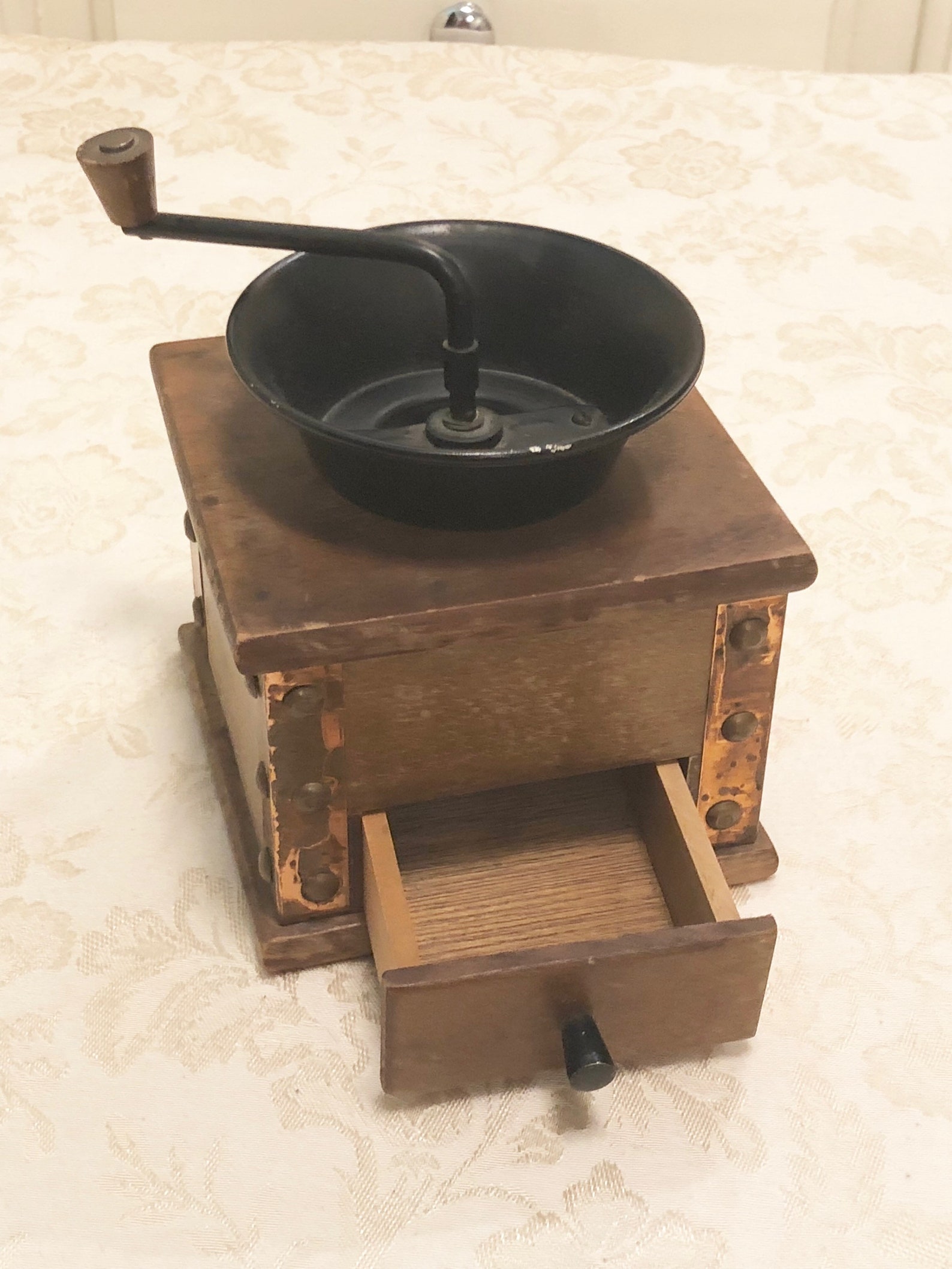 60s Copper Coffee Grinder Primitive Copper Detailed Machine. Etsy