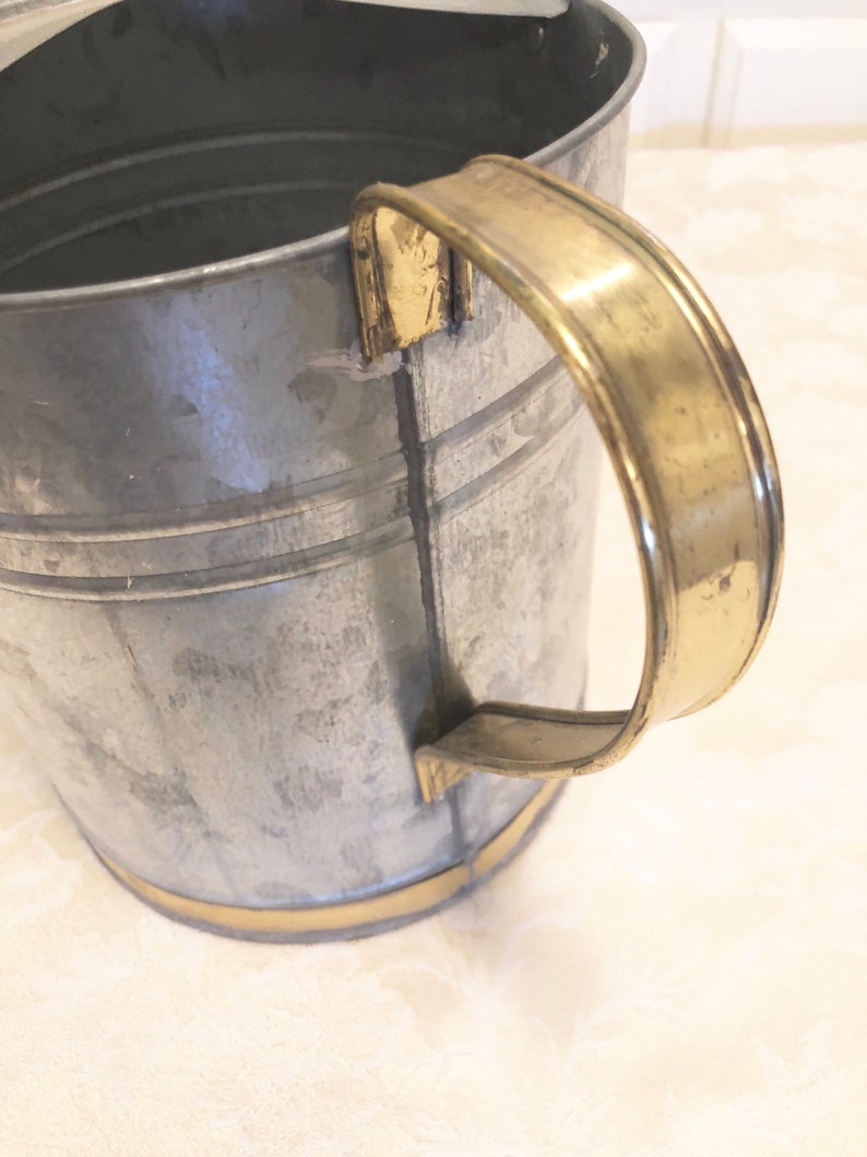 Galvanized Watering Can Galvanized Shower Tip Guided Watering Can Retro Garden Garden Decoration Galvanized Gallon Can