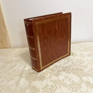 Orange And Gold Large Photo Albums 70s 80s World Travelers Albums Has Fast Stick Pages Magnetic Page sheet