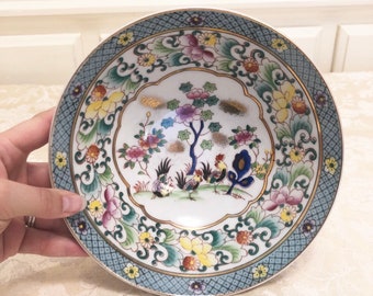 Antique Chinese Nut Bowl Ardalt Handpainted Lenwile Gilded Rooster The Elegant Garden And Large Roosters Within Lotus Nut Bowl