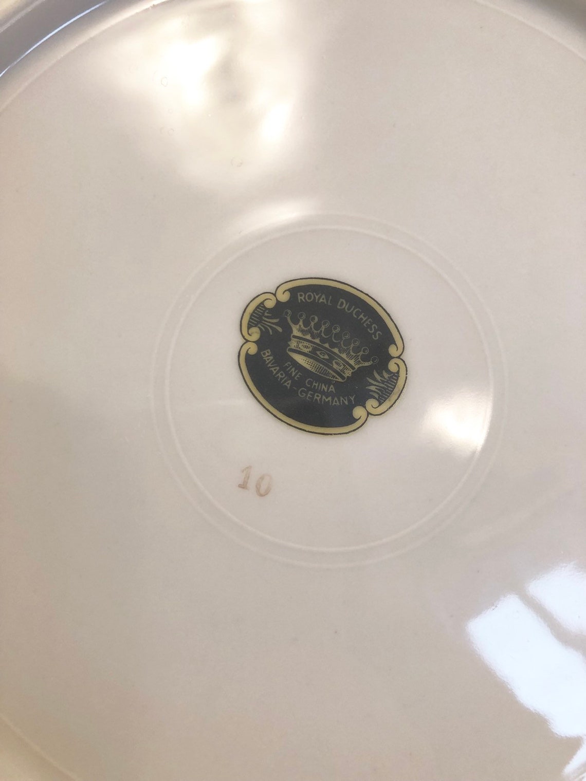 Royal Duchess Fine China Bavaria Germany Diner Plates Silver Etsy