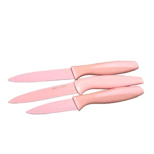 HTF Melmac Pink Knife Set 