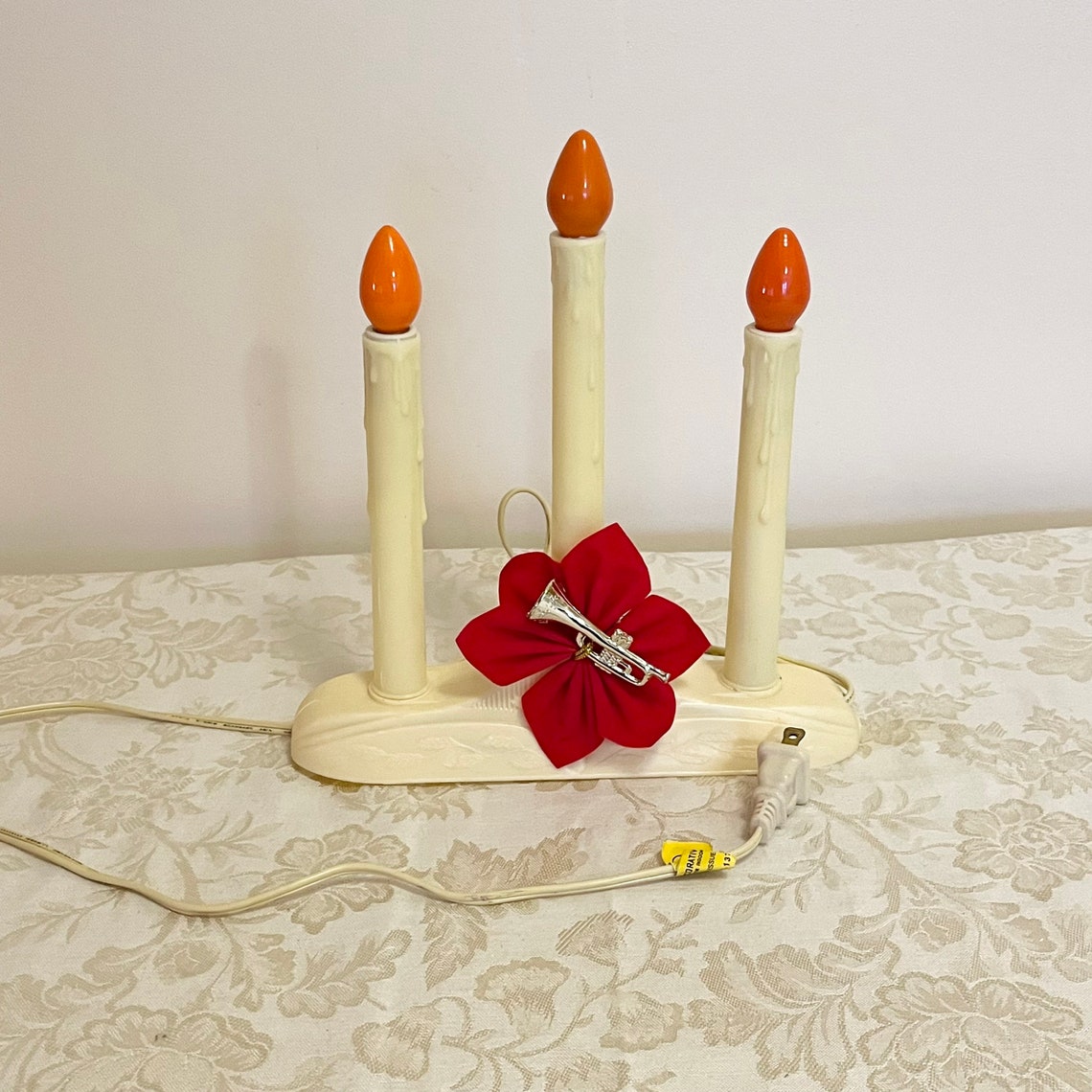 Vintage Window Candelabra 3 Lights Plastic Candle Sticks Etsy