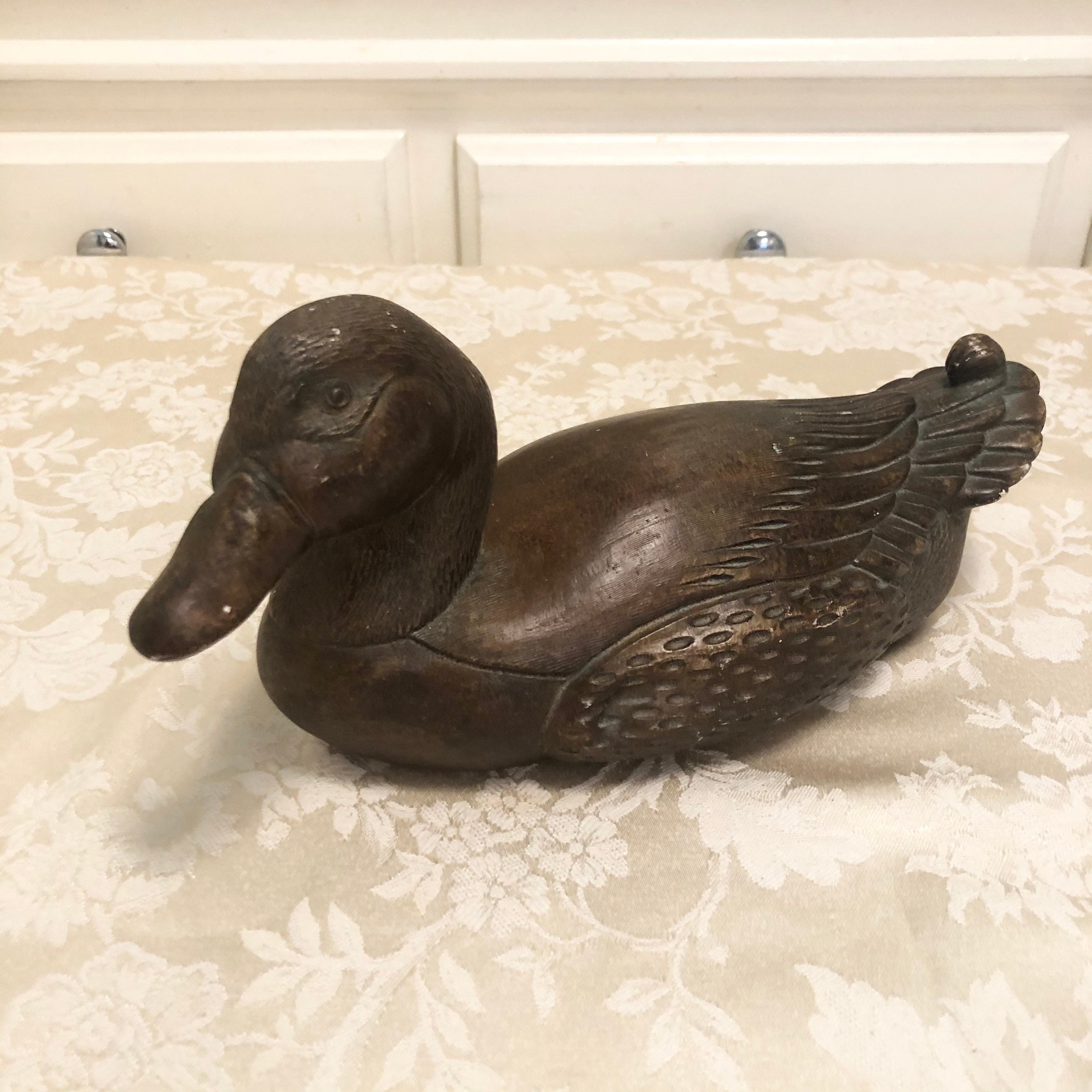 Vintage Solid Clay Duck Numbered 728 Pottery or Ceramic Clay Etsy UK