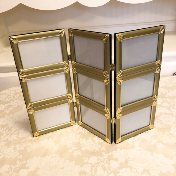 Storage & Organization Home & Living Shelving Vintage Brass Photo Frame