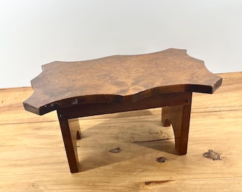 Antique Step Stool Primitive Solid Wood Foot Stool Kitchen Solid Wood Step Stool Wide And Thick For Actual Use