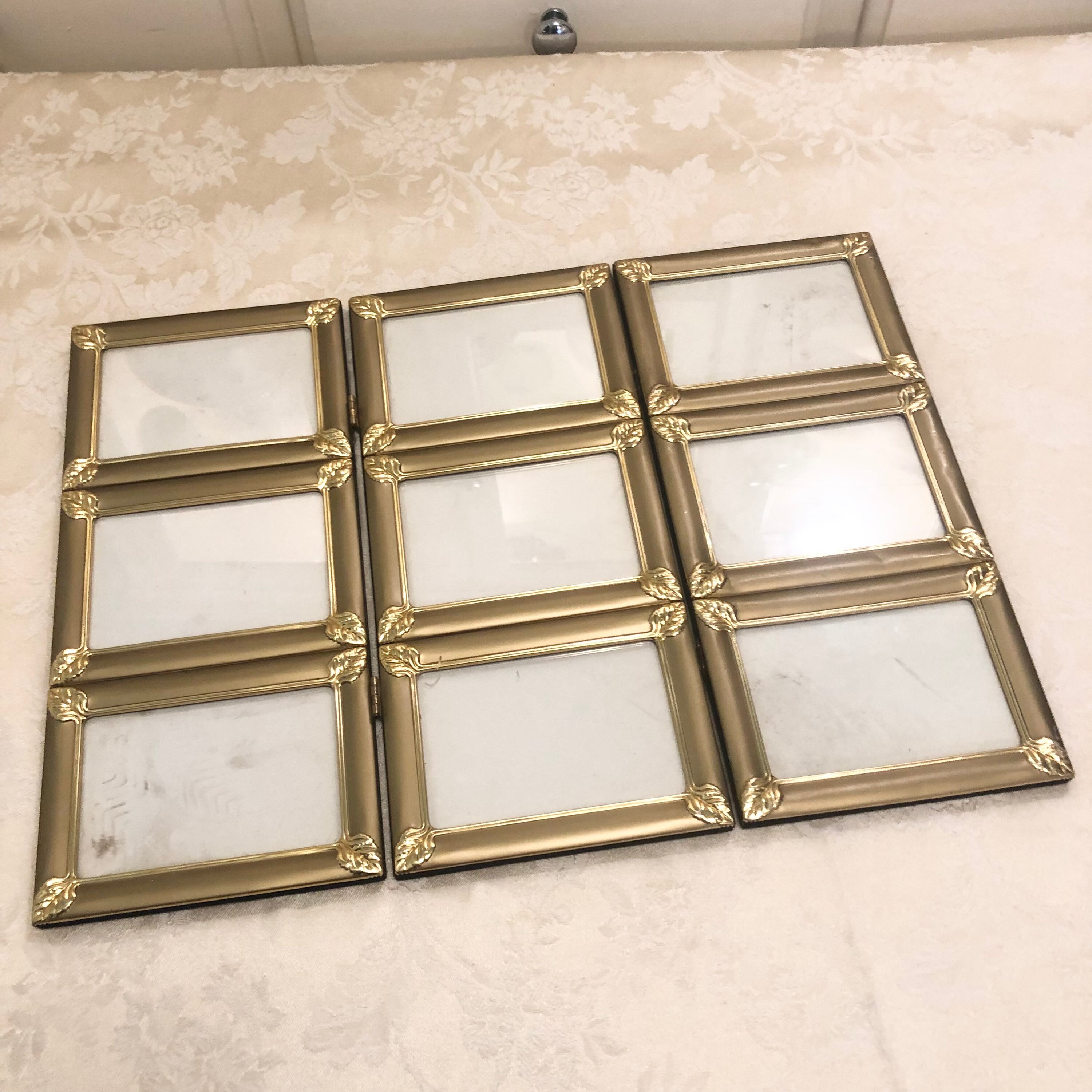 Storage & Organization Home & Living Shelving Vintage Brass Photo Frame