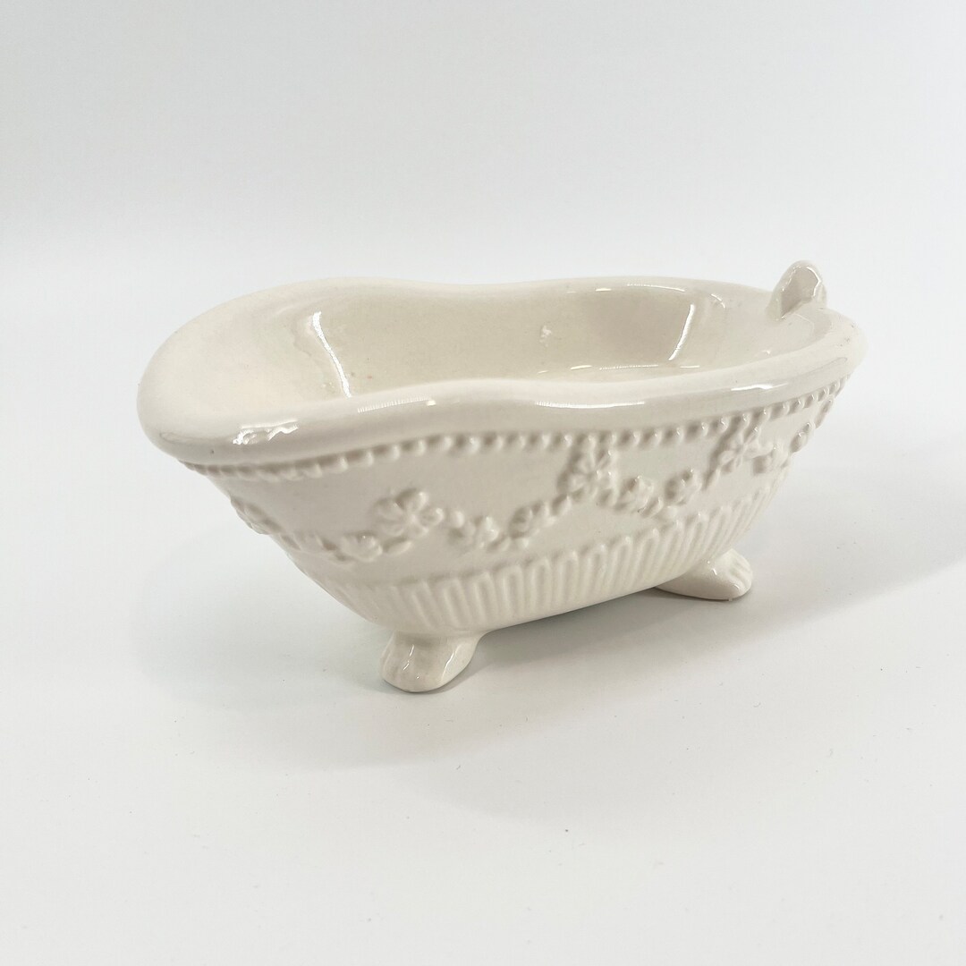 Porcelain Bath Tub Soap Holder Bar Soap Tray Footed Tub Claw Etsy